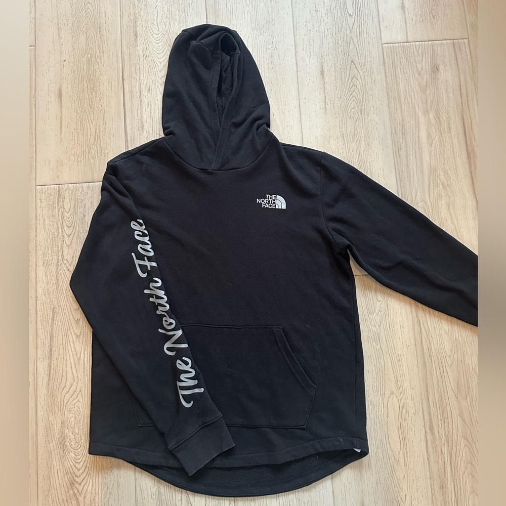 NORTH FACE Black Hoodie Youth Girls Size Xl